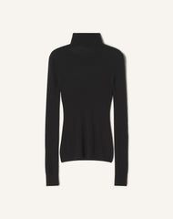 Black Merino Wool And Silk Turtleneck Sweater | Lanvin Women