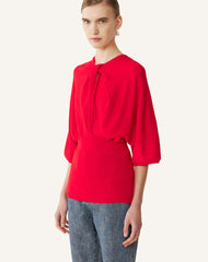 Pull Détail Noeud En Laine Mérinos Red | Lanvin Women