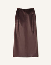 Brown Straight Skirt In Cotton And Viscose | Lanvin Women