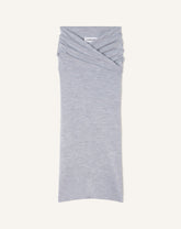 Jupe Midi Drapée En Laine Black | Lanvin Women