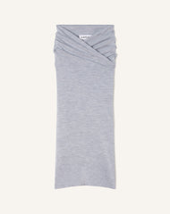Jupe Midi Drapée En Laine Black | Lanvin Women