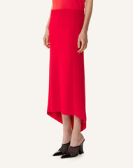 Jupe Longue Boutonnée En Laine Mérinos Red | Lanvin Women
