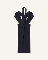 Haut Col Noué En Viscose Blue | Lanvin Women