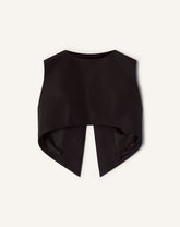 Haut Court En Faille De Soie Black | Lanvin Women