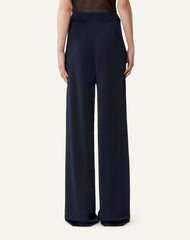 Pantalon Large En Viscose Blue | Lanvin Women