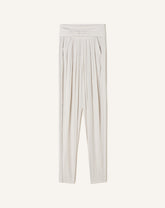 Pantalon Drapé En Charmeuse White | Lanvin Women
