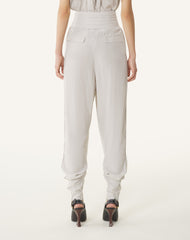 Pantalon Drapé En Charmeuse White | Lanvin Women