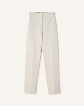 Pantalon Cigarette En Coton Technique White | Lanvin Women