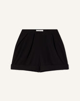 Short Plissé En Crêpe Black | Lanvin Women