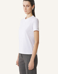 White Cotton T-shirt With Ribbon Detail | Lanvin Women