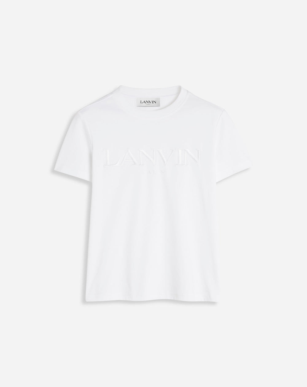 White Classic Fit Lanvin Embroidered T-shirt | Lanvin Women