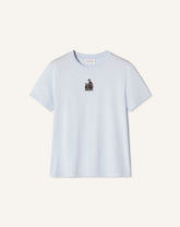 T-shirt Brodé La Mère Et L'enfant En Jersey Blue | Lanvin Women