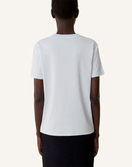 T-shirt Brodé La Mère Et L'enfant En Jersey Blue | Lanvin Women