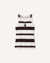 Débardeur Brodé La Mère Et L'enfant En Jersey Côtelé Grey | Lanvin Women