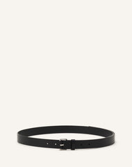 Black Compagnon Leather Belt | Lanvin Men