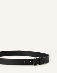 Black Compagnon Leather Belt | Lanvin Men