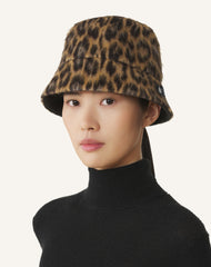 Multicolor Leopard Print Reversible Bucket Hat | Lanvin Women