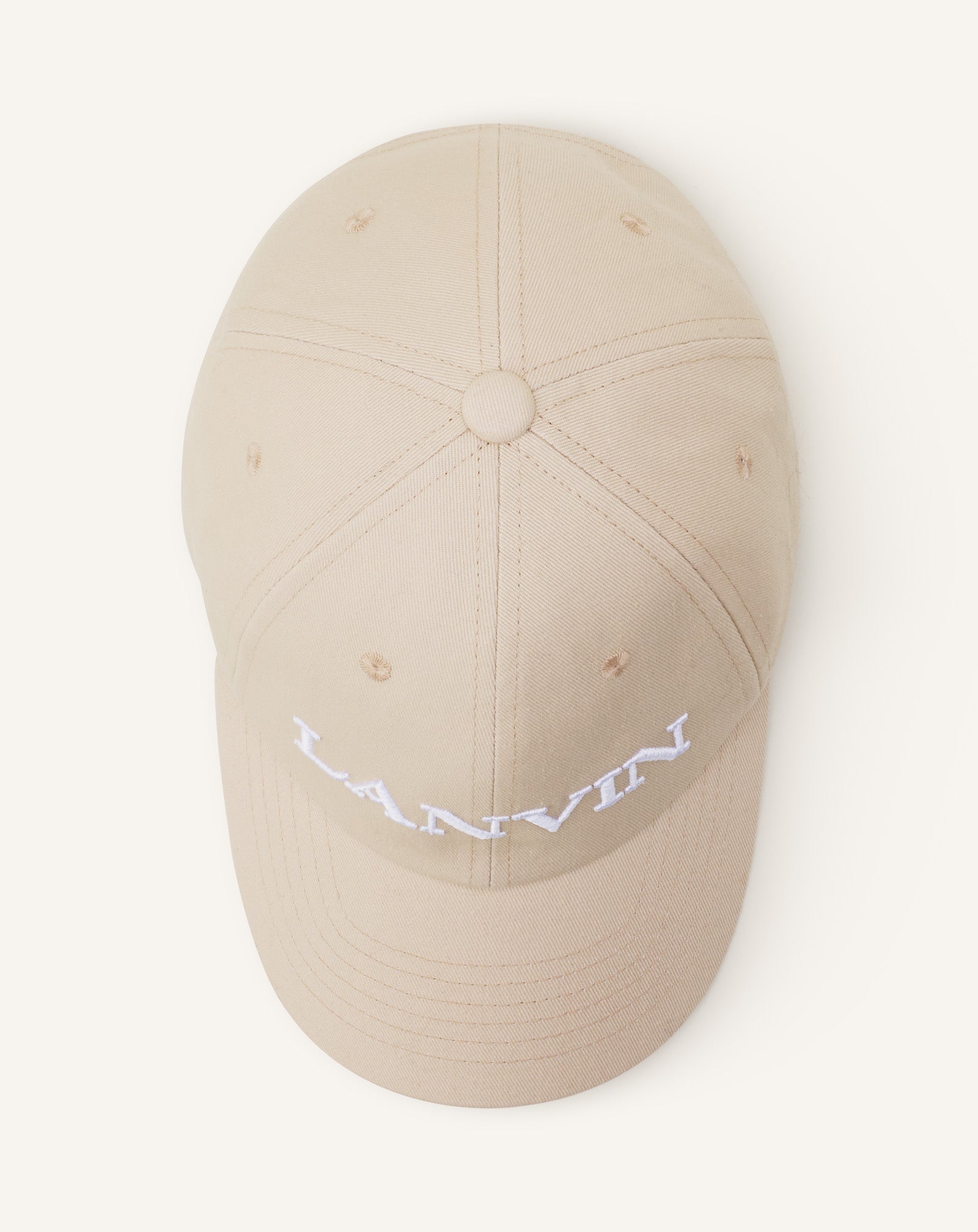 Beige Lanvin Cotton Cap | Lanvin Men
