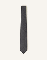 Black Mini Chevron Silk Tie | Lanvin Men