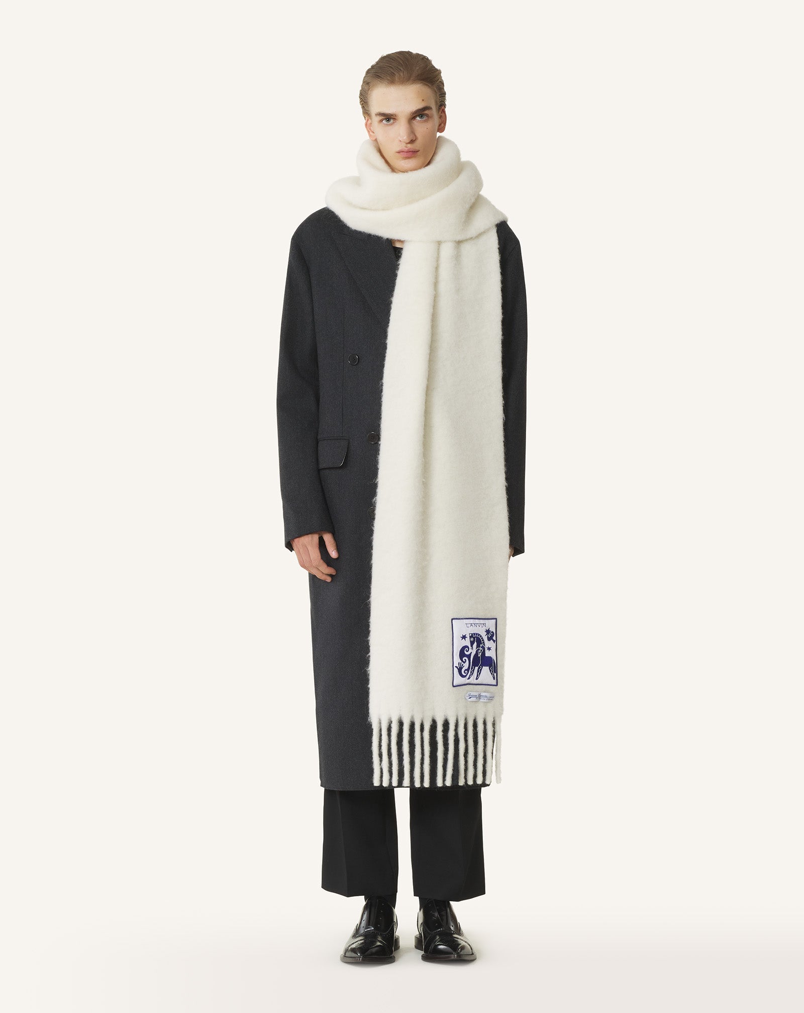 Écharpe Lunar Year En Laine White | Lanvin Women
