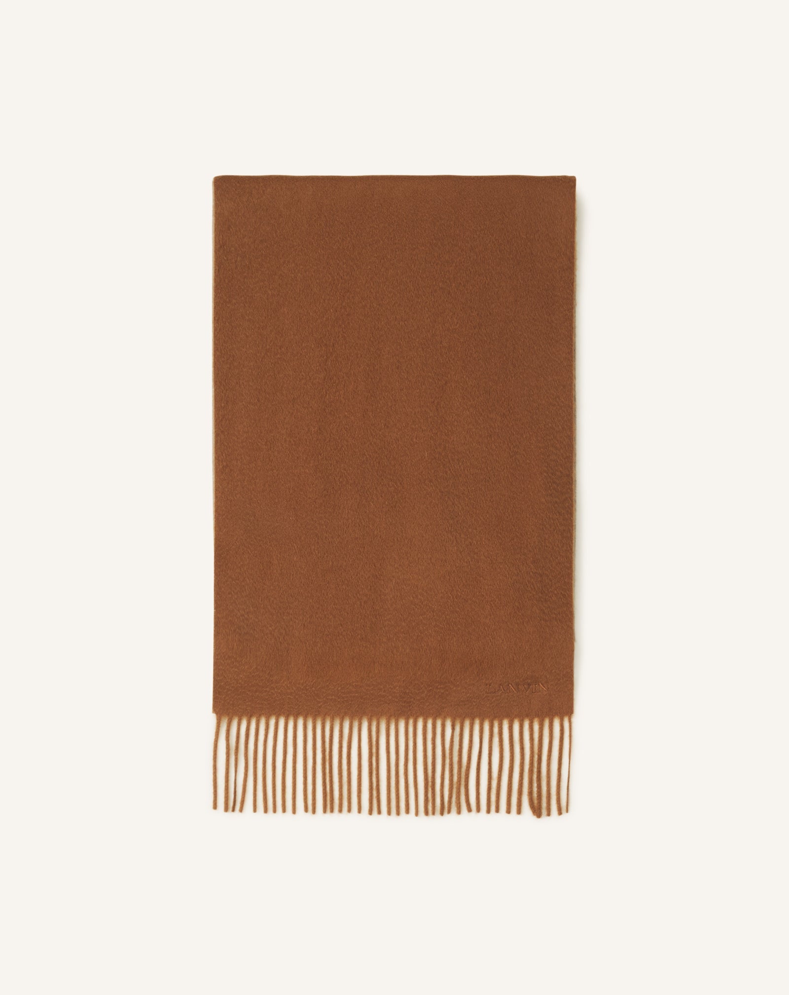 Beige Two-tone Cashmere Scarf | Lanvin Women