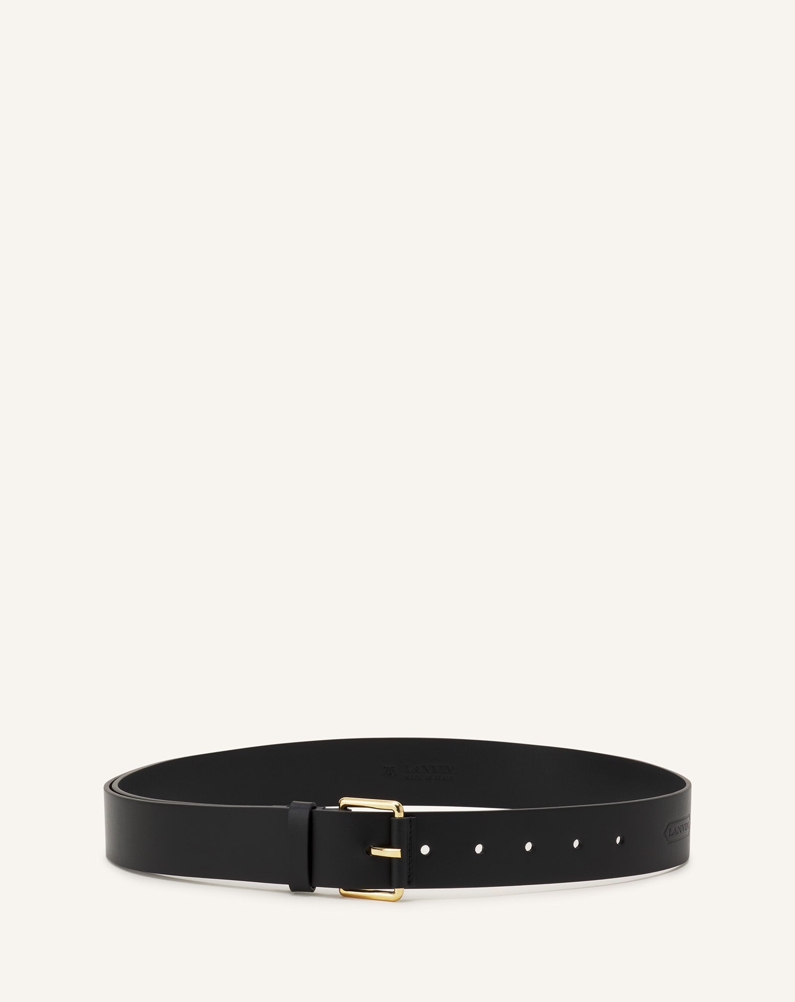 Black Compagnon Leather Belt | Lanvin Women