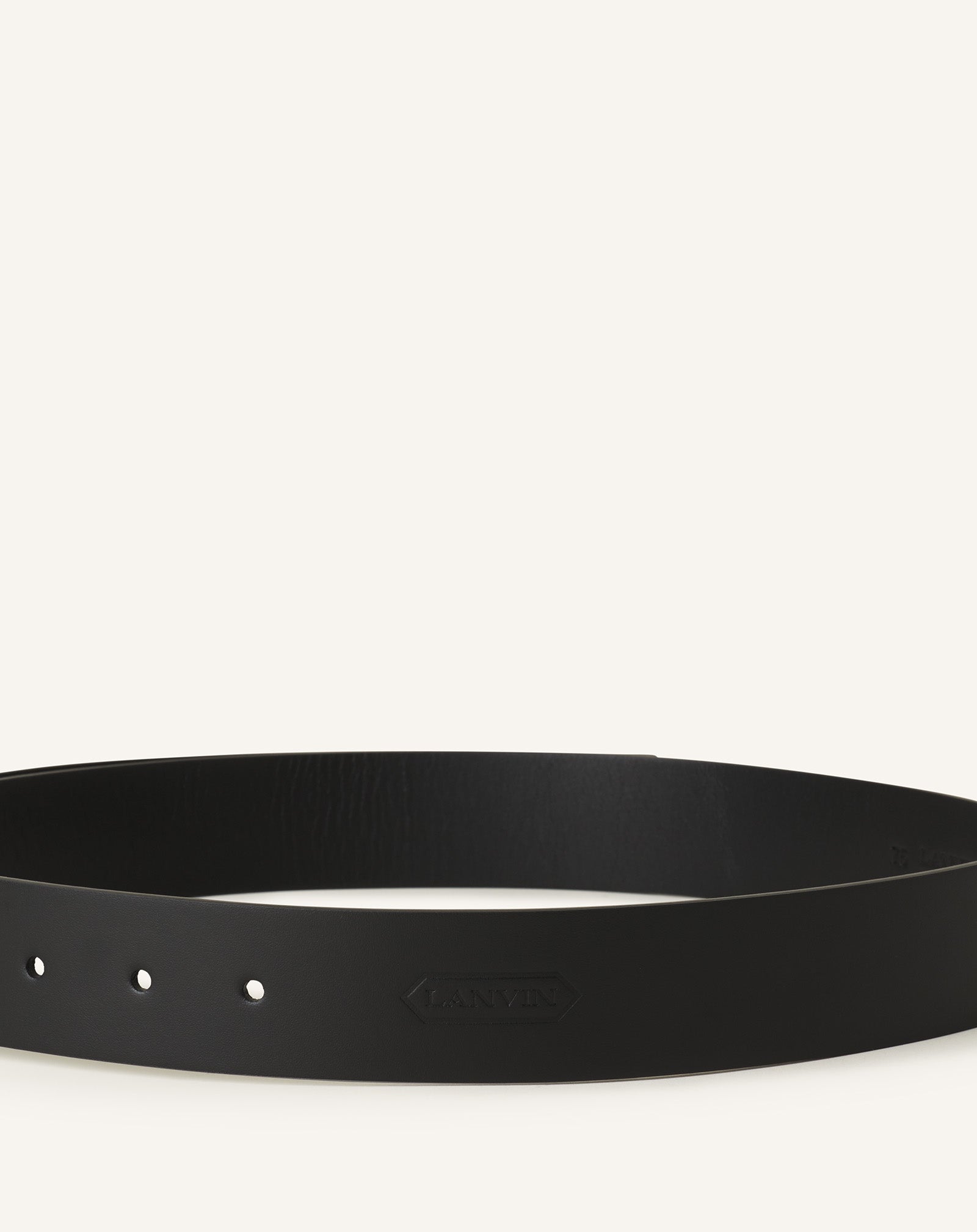 Black Compagnon Leather Belt | Lanvin Women