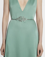 Silver Aede Belt In Brass And Crystals | Lanvin Women
