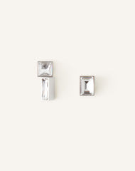 Silver Rhythmique Asymmetrical Earrings | Lanvin Women