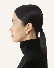 Silver Rhythmique Asymmetrical Earrings | Lanvin Women