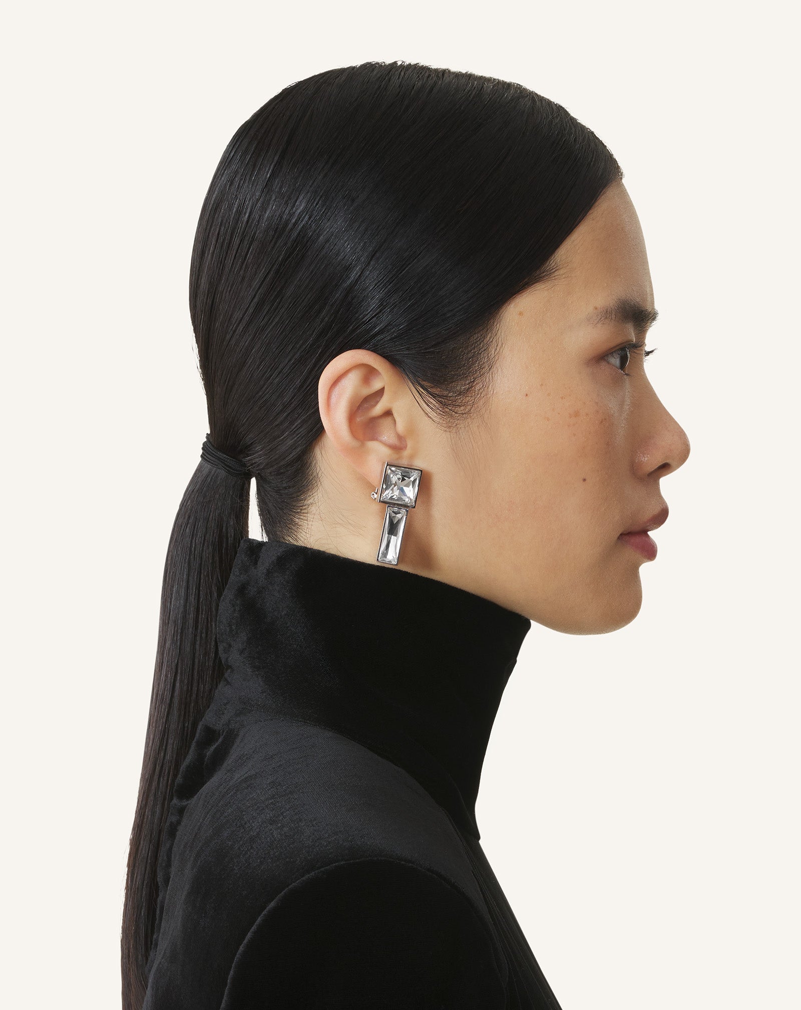 Silver Rhythmique Asymmetrical Earrings | Lanvin Women