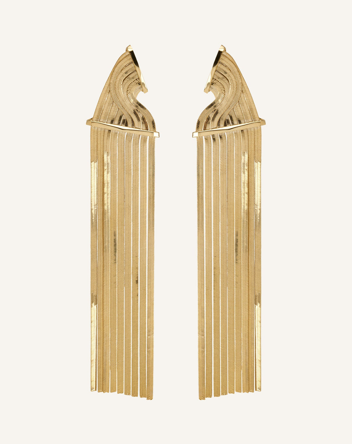 Boucles D'oreilles Chain À Franges Silver | Lanvin Women