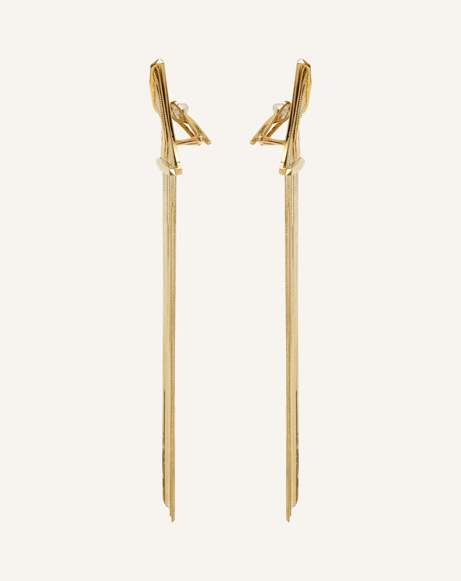 Boucles D'oreilles Chain À Franges Silver | Lanvin Women