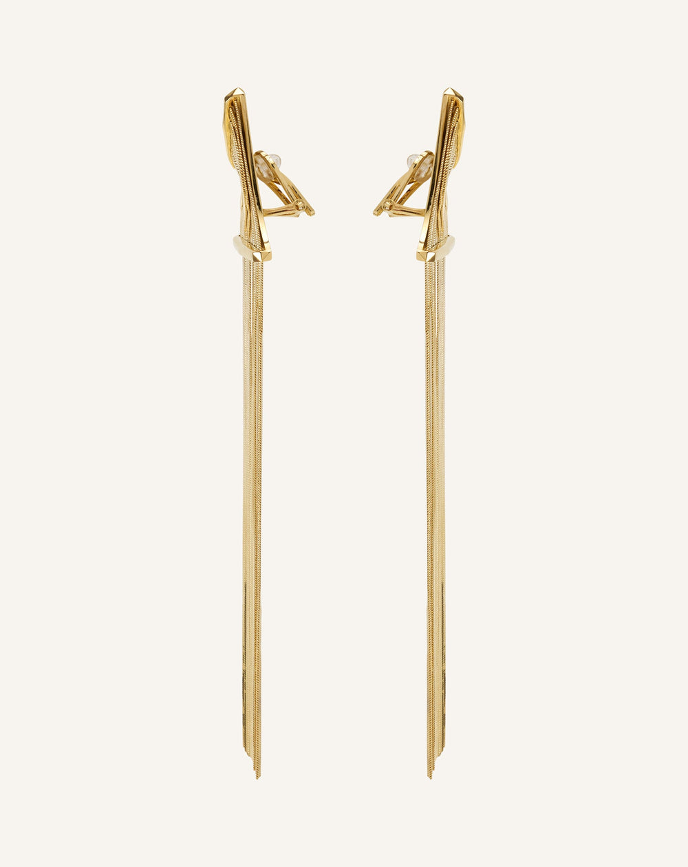 Boucles D'oreilles Chain À Franges Silver | Lanvin Women