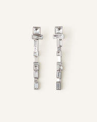 Silver Rhythmique Long Earrings | Lanvin Women