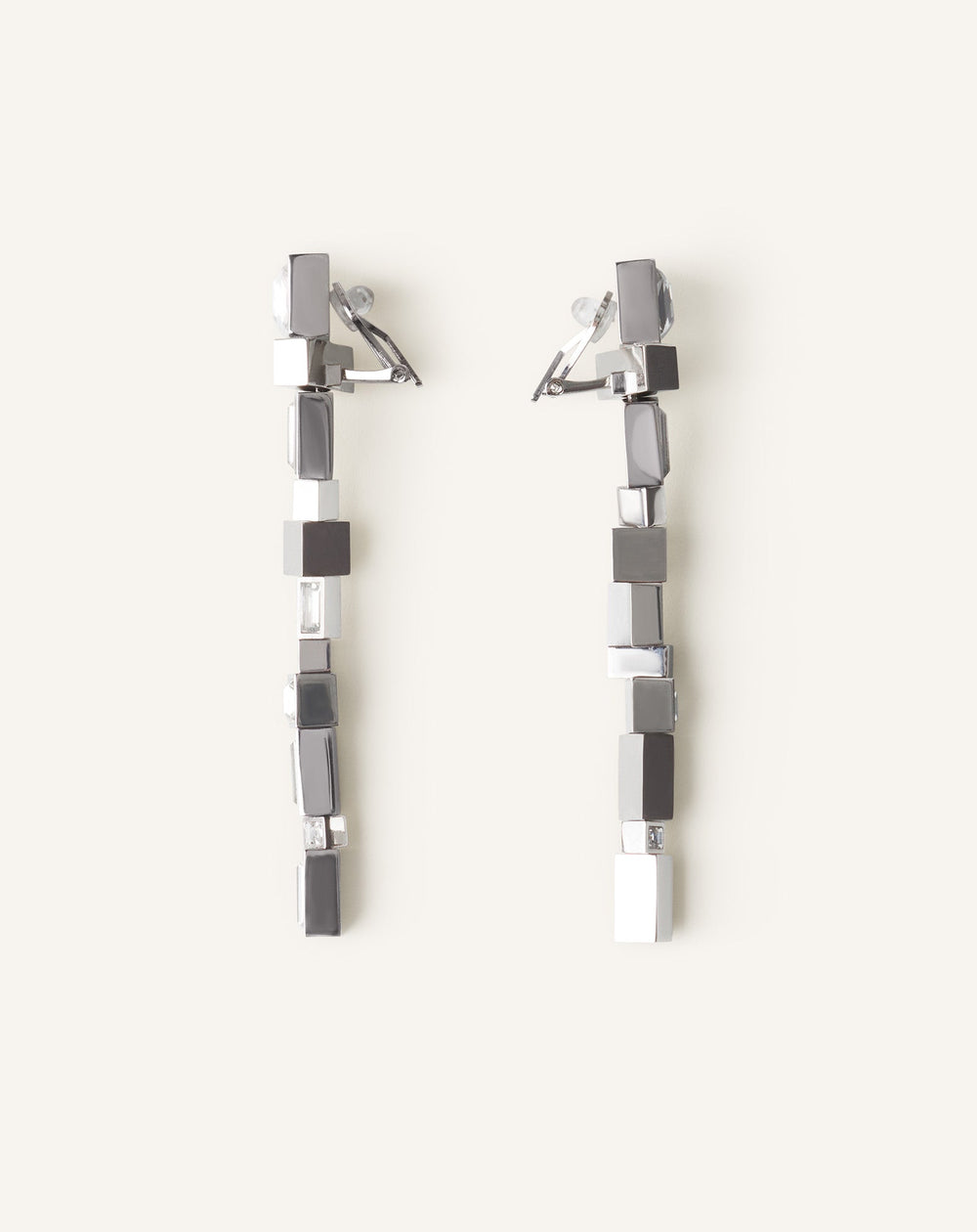 Silver Rhythmique Long Earrings | Lanvin Women