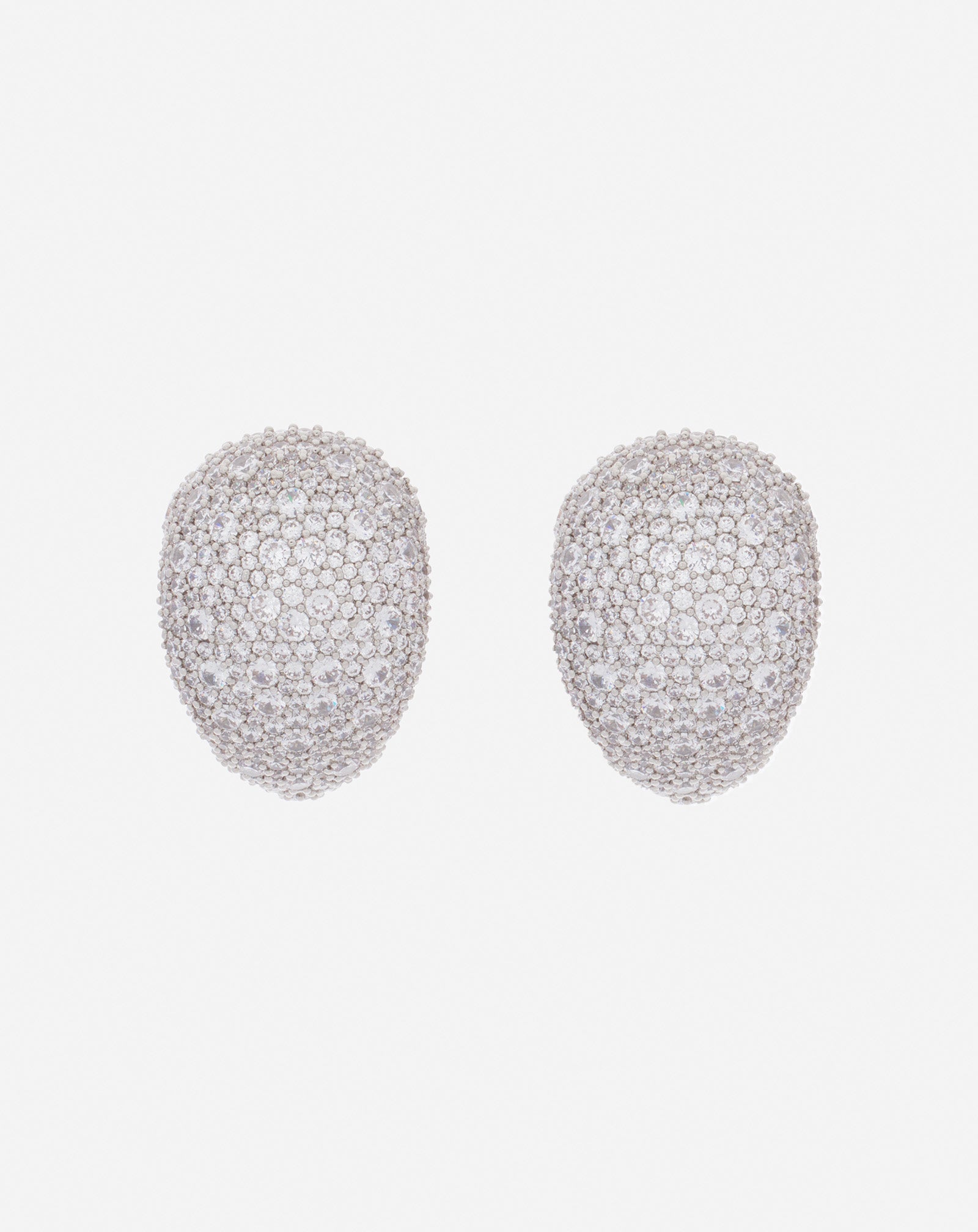 Silver Haute Séquence Rhinestone Earrings | Lanvin Women