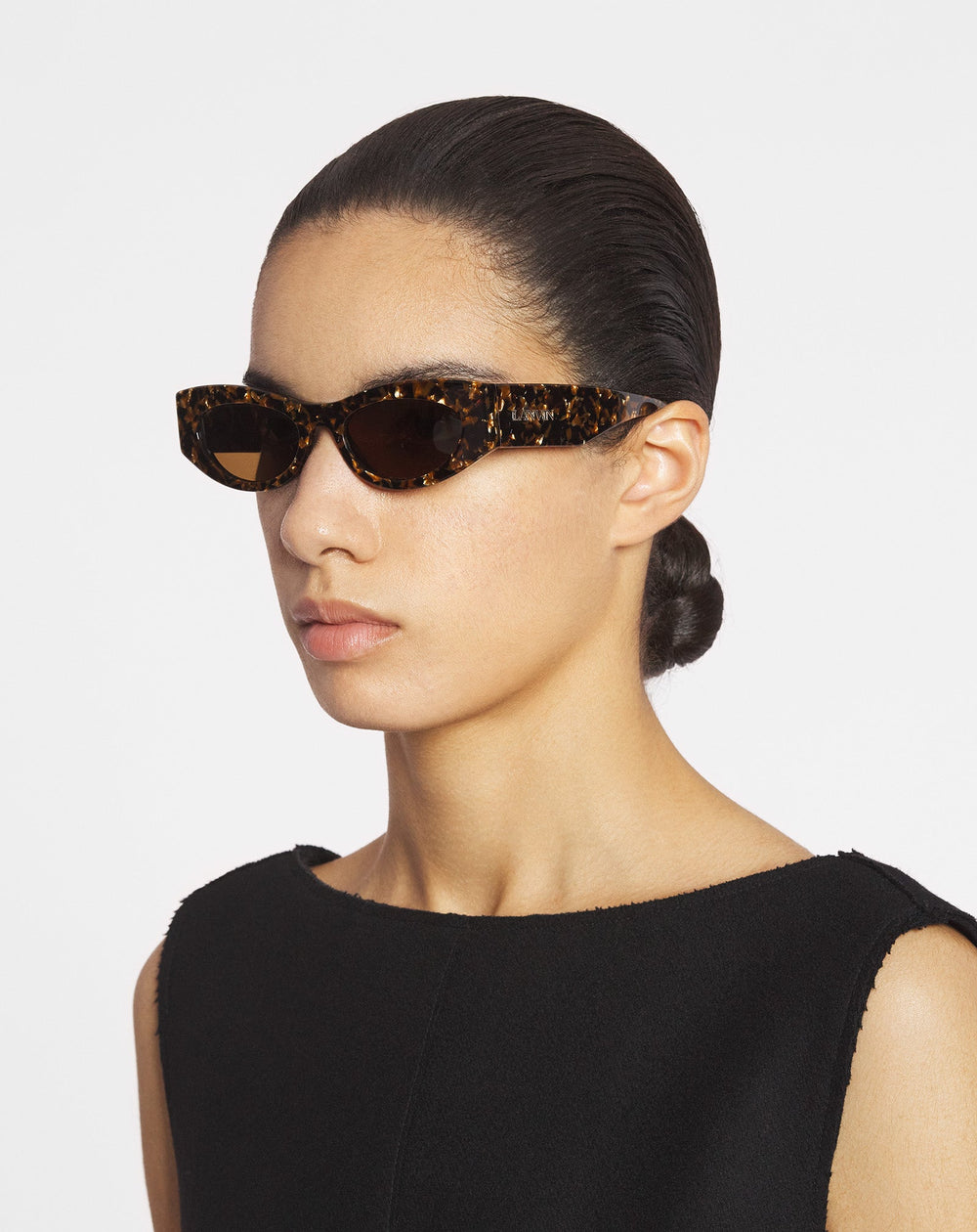 Silver Lanvin Logo Sunglasses | Lanvin Women