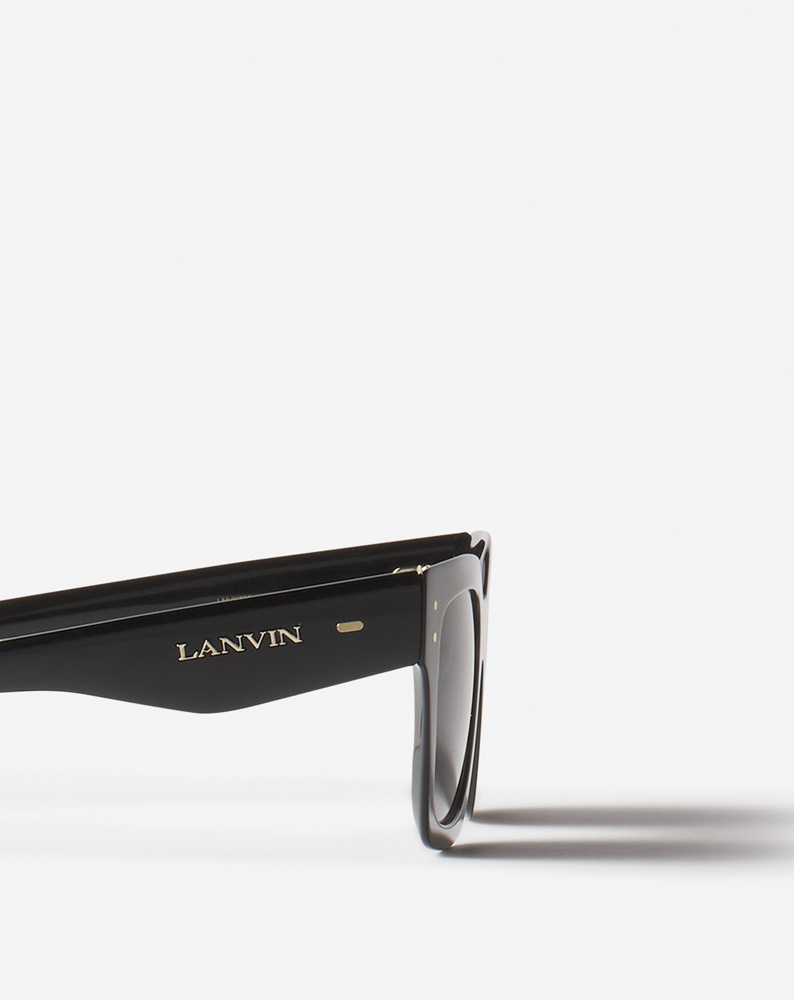 Black Lunettes Maxi Rectangle Lanvin Signature | Lanvin Women