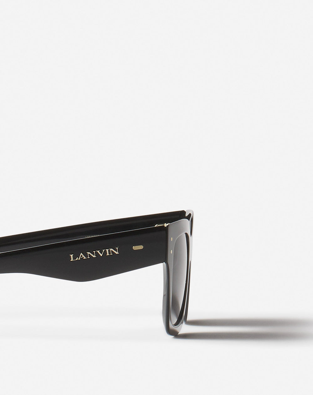Black Lunettes Maxi Rectangle Lanvin Signature | Lanvin Women