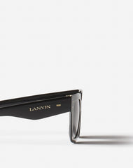 Black Lunettes Maxi Rectangle Lanvin Signature | Lanvin Women