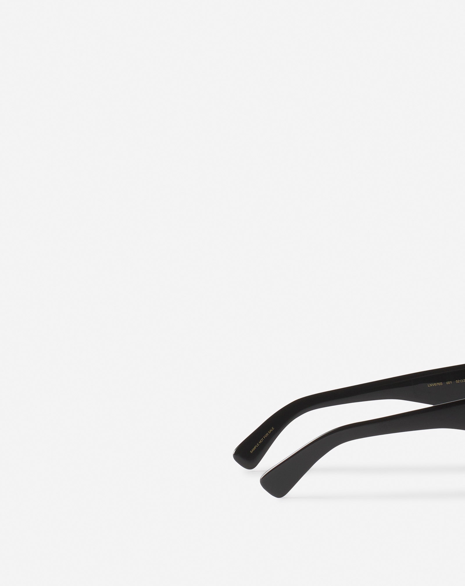 Black Lunettes Maxi Rectangle Lanvin Signature | Lanvin Women