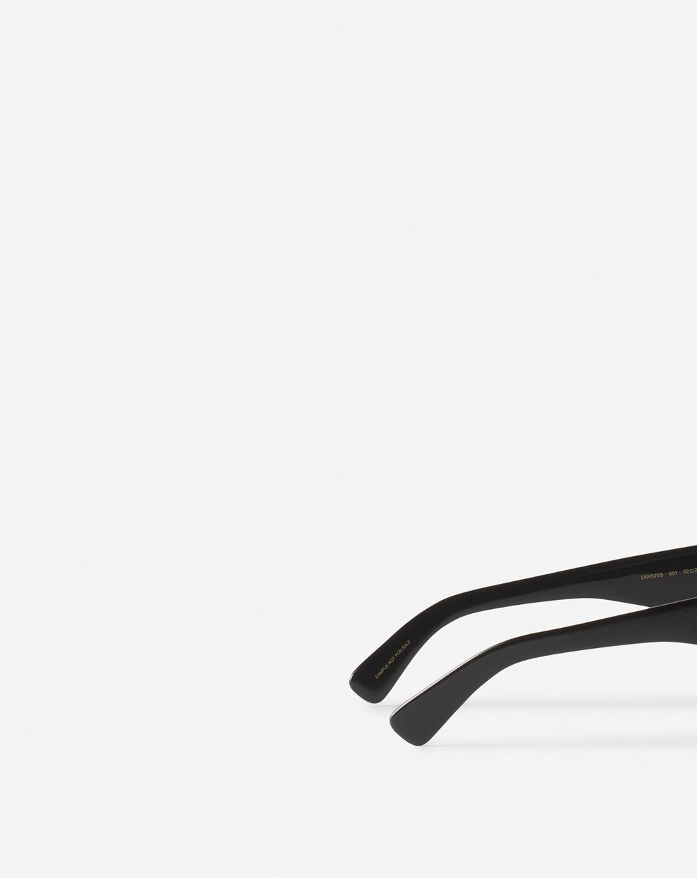 Black Lunettes Maxi Rectangle Lanvin Signature | Lanvin Women