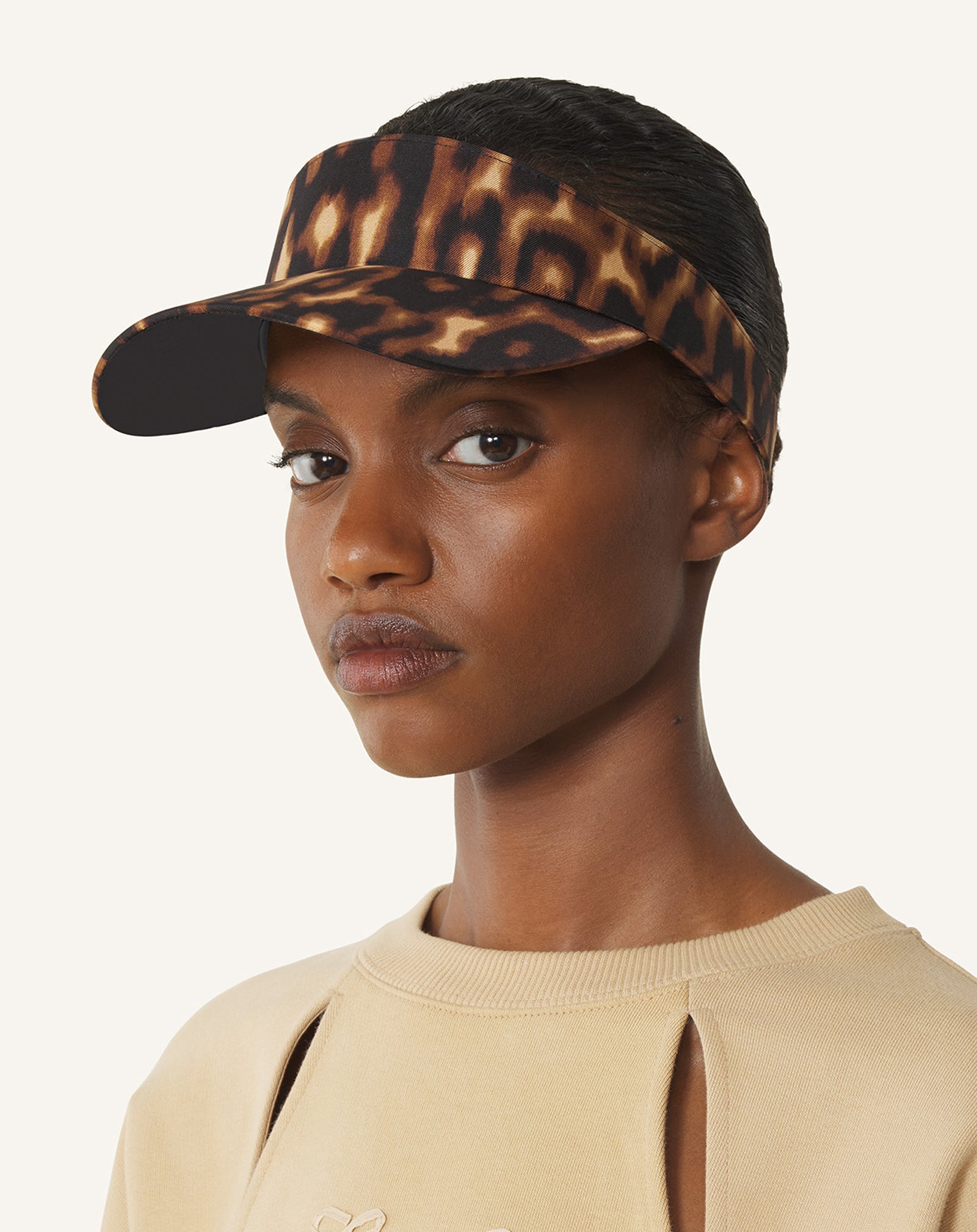 Multicolor Lanvin Leopard Print Visor | Lanvin Women