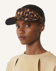 Multicolor Lanvin Leopard Print Visor | Lanvin Women