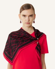 Top Bijou Motif Diamant Graphique Black | Lanvin Women