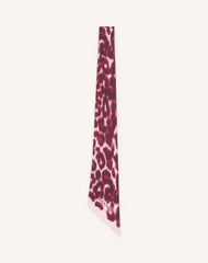 Pink Leopard Print Silk Twilly | Lanvin Women