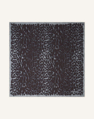 Grey Leopard Print Silk Scarf | Lanvin Women