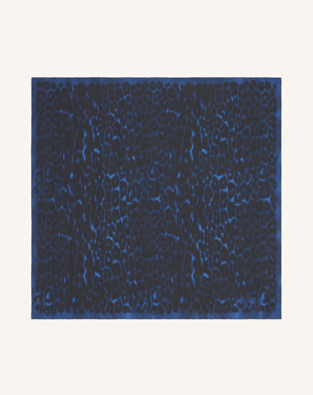 Blue Leopard Print Silk Scarf | Lanvin Women