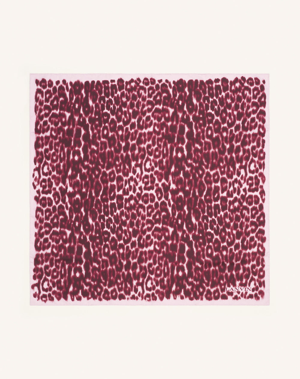 Pink Leopard Print Silk Scarf | Lanvin Women